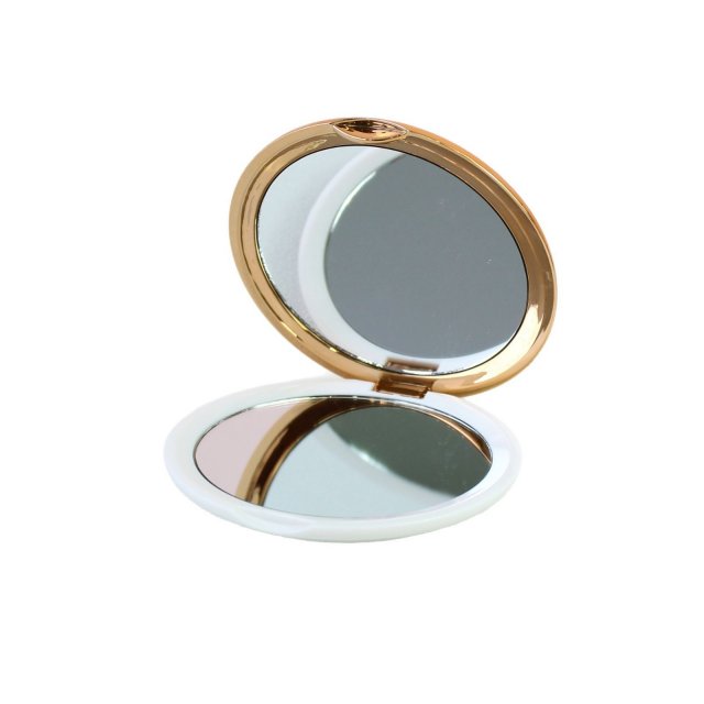 [胜雅] 圆形化妆镜简约大气小清新学生宿舍便携随身折叠镜