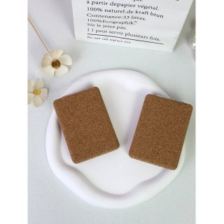 ins 风软木便携折叠化妆镜迷你随身双面高清补妆镜女式口袋小镜子