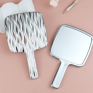 ins 轻奢电镀银椭圆单面化妆镜卧室桌面风梳妆镜高级美容镜