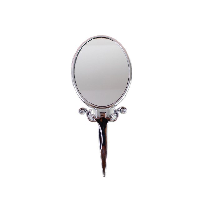 [] 圆形复古手持镜可爱化妆镜便携补妆随身迷你都市香水卡通精致少女