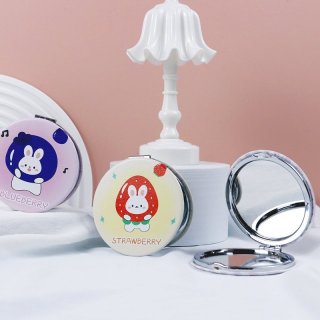 水果头套兔 便携口袋化妆镜