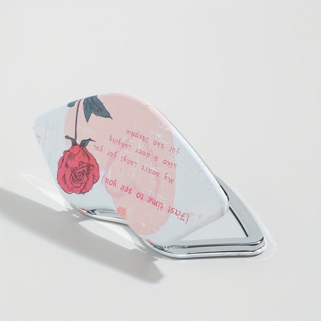 [胜雅] 时尚潮流ins风蝴蝶形状台镜桌面化妆镜可悬挂式镜子