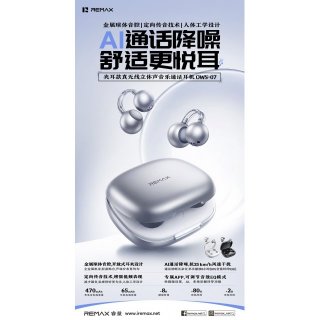 睿量 夹耳款真无线立体声音乐通话耳机  OWS-07