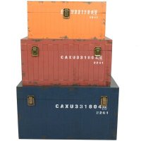 带扣有盖多彩整理箱 收纳箱 储物箱 百纳箱三件套411015