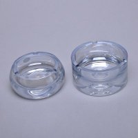 欧式风格无铅水晶玻璃烟缸家居样板房电镀水蓝色大烟缸装饰摆件CX71-026028