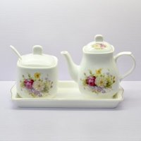 调味罐调料壶带托盘餐桌组合套装