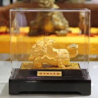 家居饰品摆件绒沙金百财如意商务开业乔迁招财送礼礼品