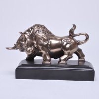 开拓进取 牛摆件工艺品摆设 小风水招财树脂摆饰 办公桌家居饰品12929