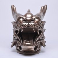 树脂玻璃钢仿铜十二生肖龙兽首摆件工艺品家居饰品头像雕塑130808
