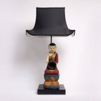 东南亚摆件 泰国风格装饰品工艺品女佛像跪佛台灯D1-0032
