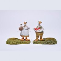 欧美树脂工艺品情侣小鸭树脂摆件家居电视柜玄关创意摆件MS6835-5.5