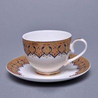 可爱彩色陶瓷咖啡杯套装卡布奇诺拉花咖啡杯碟下午茶杯子S64798Y1-G23-CUP