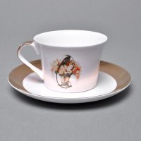 时尚咖啡杯 意境系列高档陶瓷杯子 花式咖啡杯碟 简约时尚套装TC-11-YJ-004