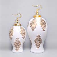 高级家居装饰品 样品房卖场储物罐子 树脂工艺品摆设 电视柜摆件GTLGXL-006L-J