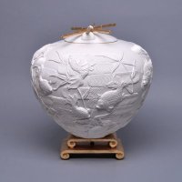 石渔湖之歌储物罐树脂工艺品新中式样板房家居装饰玄关书房摆件SYHZG-001-B-L