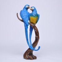 高档树脂工艺品 鹦鹉摆件客厅书房卧室桌面家居饰品摆件家居GDJN11139