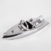 轮船模型摆件 快艇铝不锈钢金属工艺品 样板房软装饰品10042292