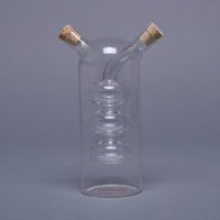 耐热环保玻璃酱油壶油水分离器酱醋壶两用壶 双出口油醋瓶RP-BC0352