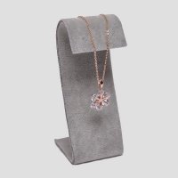 冰花绒布S形耳环两件套展座首饰珠宝饰品展示道具吊坠展示座 手链展架 展台摆件YT-010