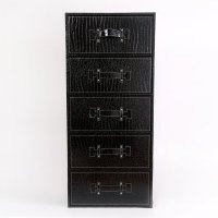 收纳柜 抽屉 皮革 奢华石纹PU皮收纳柜 杂物柜 五抽柜婴儿衣物柜YPX-Z5G