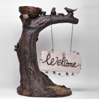 欧式树桩welcome树脂摆件welcome欢迎挂牌 拍摄道具（定制商品，7天内发货）04379G