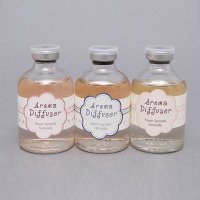 优雅磨砂玻璃瓶装天然无火香薰补充液 室内熏香精油套装F-01