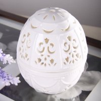 玲珑蛋盒 时尚陶瓷家居摆件 独特造型 手工镂空 装饰品2317